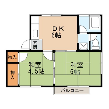 ハイツプラスの物件間取画像